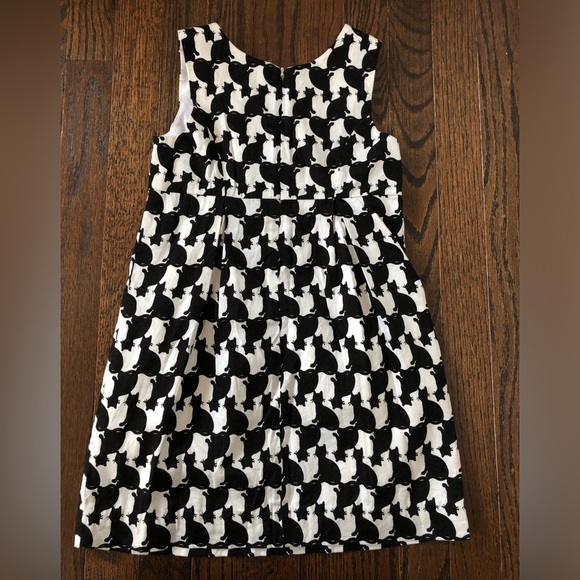 Lilly Pulitzer Girls 6Y Black/White Evie Fancy Fest Cat Design Shift Dress - EUC - Picture 8 of 11